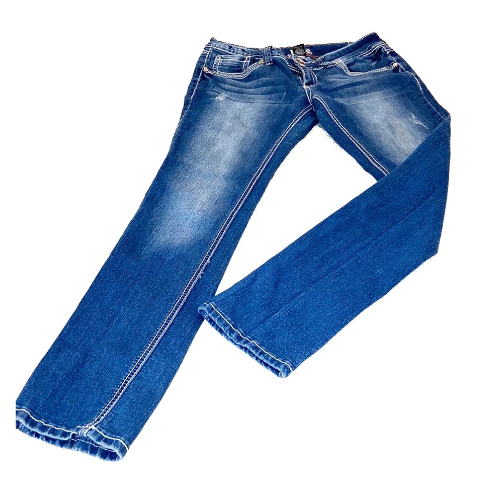 Jade Jeans 7/8 distressed in like new condition - Picture 3 of 10